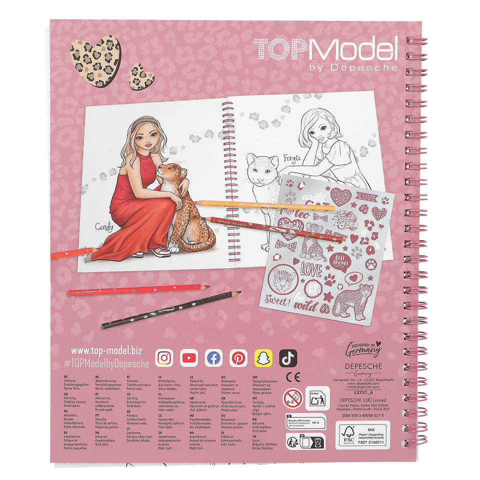 TOPModel Leoheart kleurboek