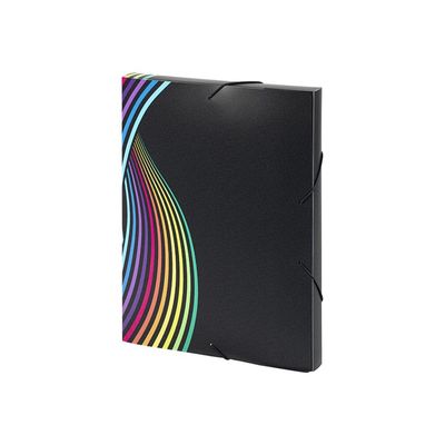 Viquel Rainbow Class - Chemise à 3 rabats - DOS 30 mm - A4 - noir
