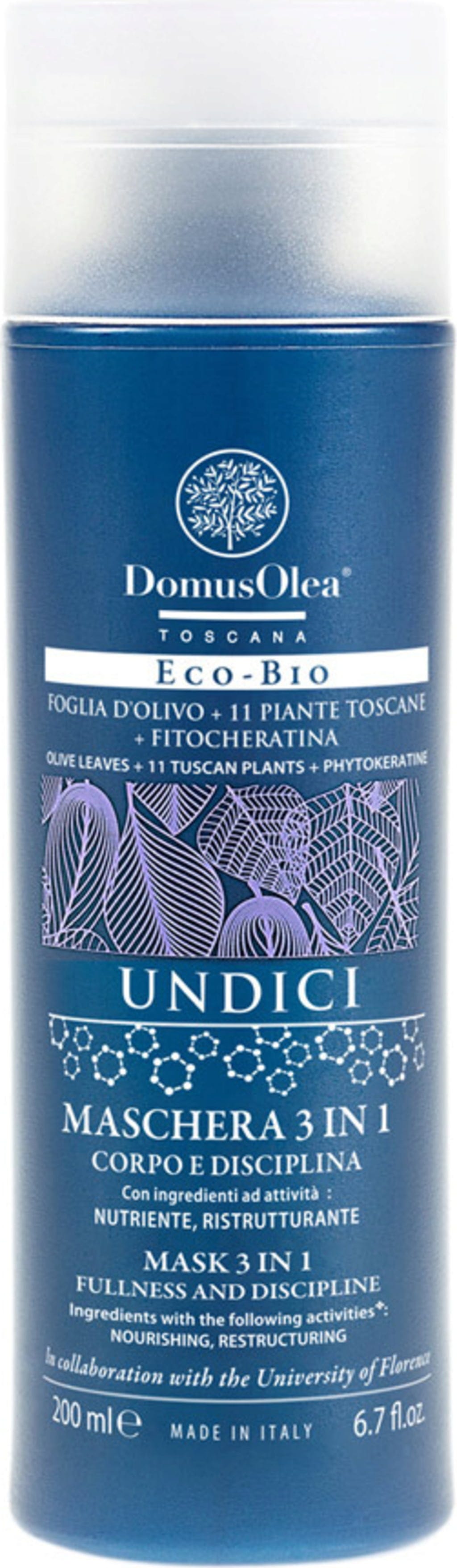 Domus Olea Toscana  UNDICI 3in1 Haarmaske, 200 ml