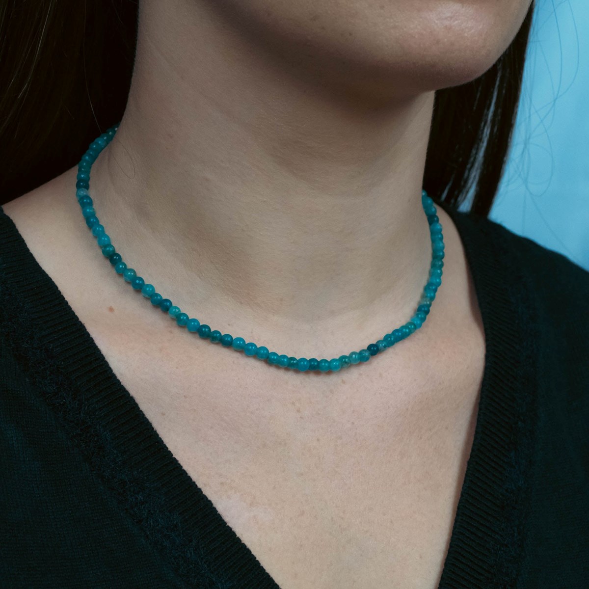 Collier Serena en pierres Apatite