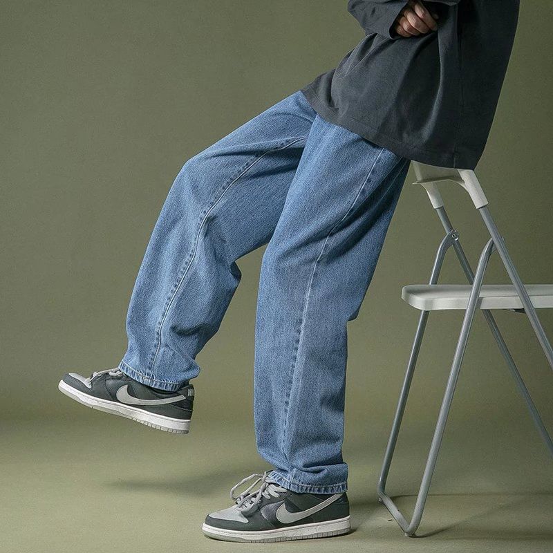 Femilina - Hoge taille wijde pijp jeans