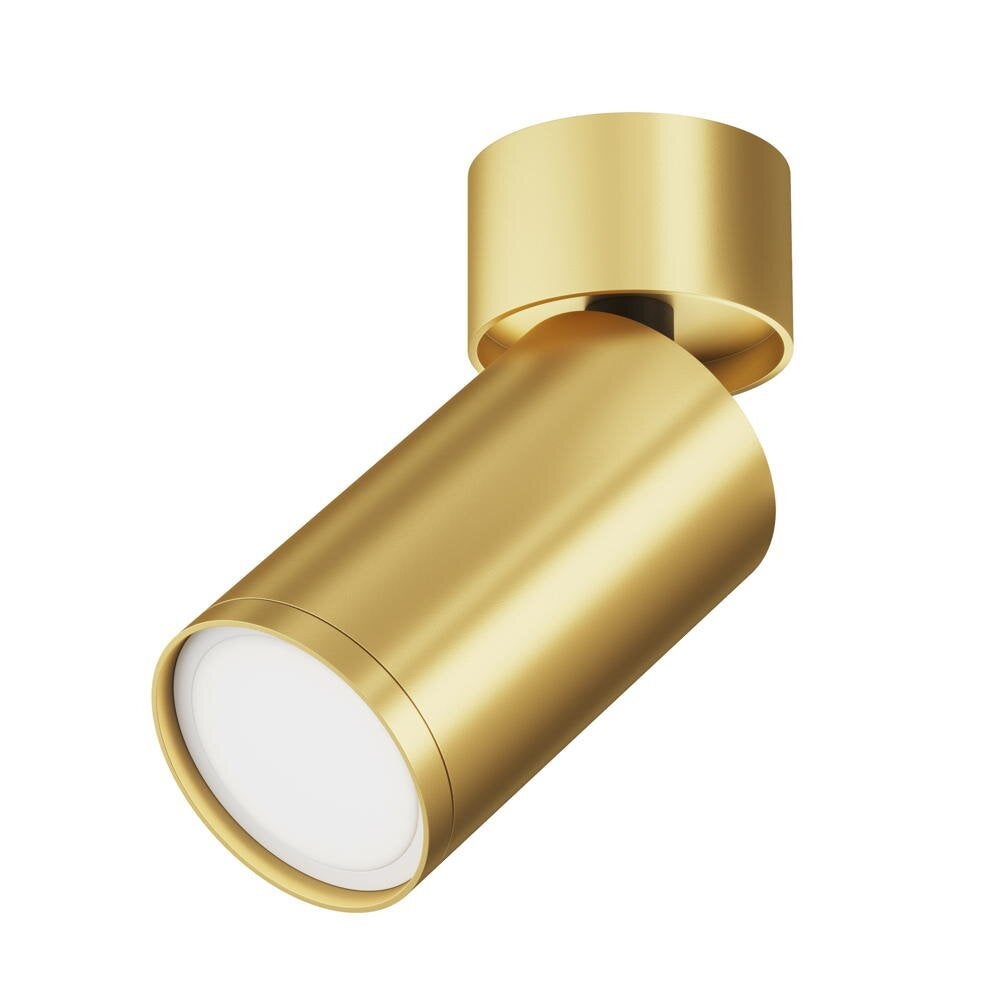 Focus opbouw plafondlamp in goud GU10 128mm
