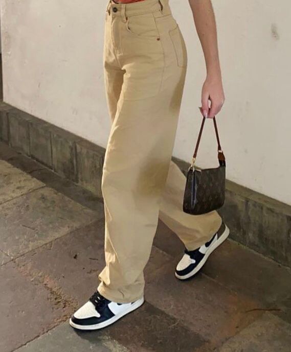 blossomgal - Baggy jeans met hoge taille