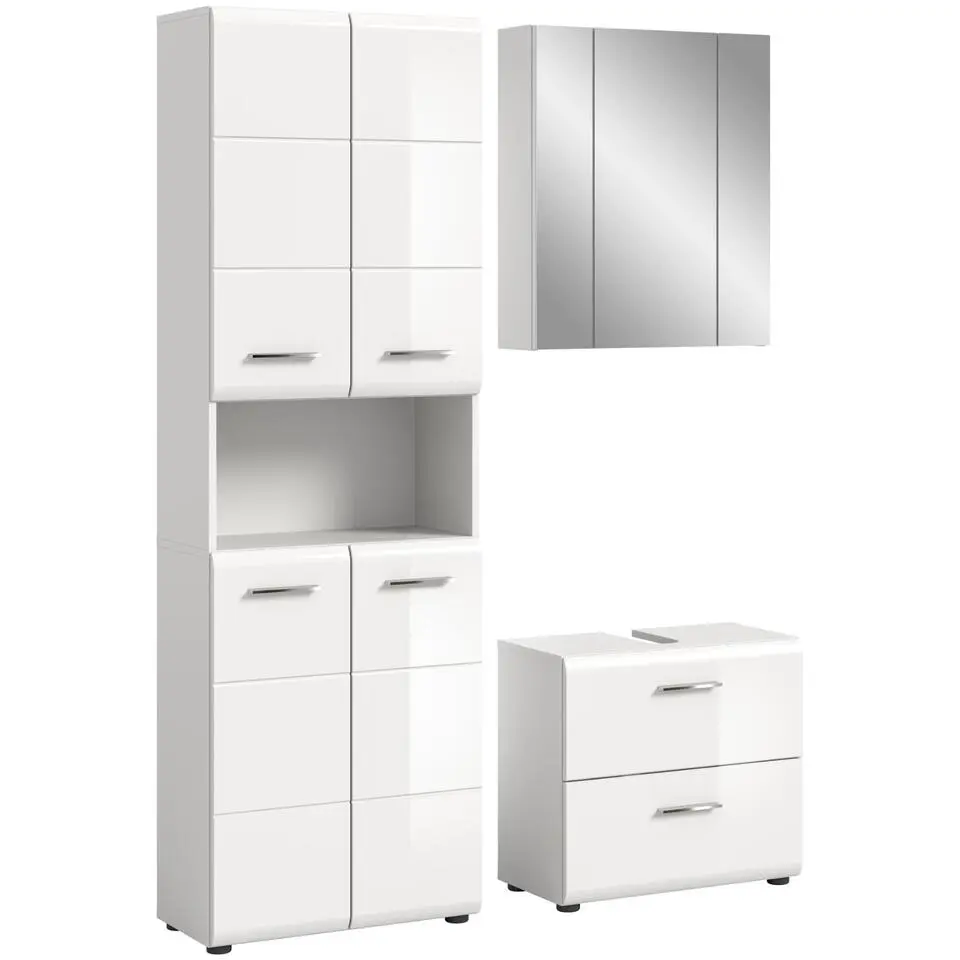 Hioshop Ice badkamer I58 wit hoogglans- wit