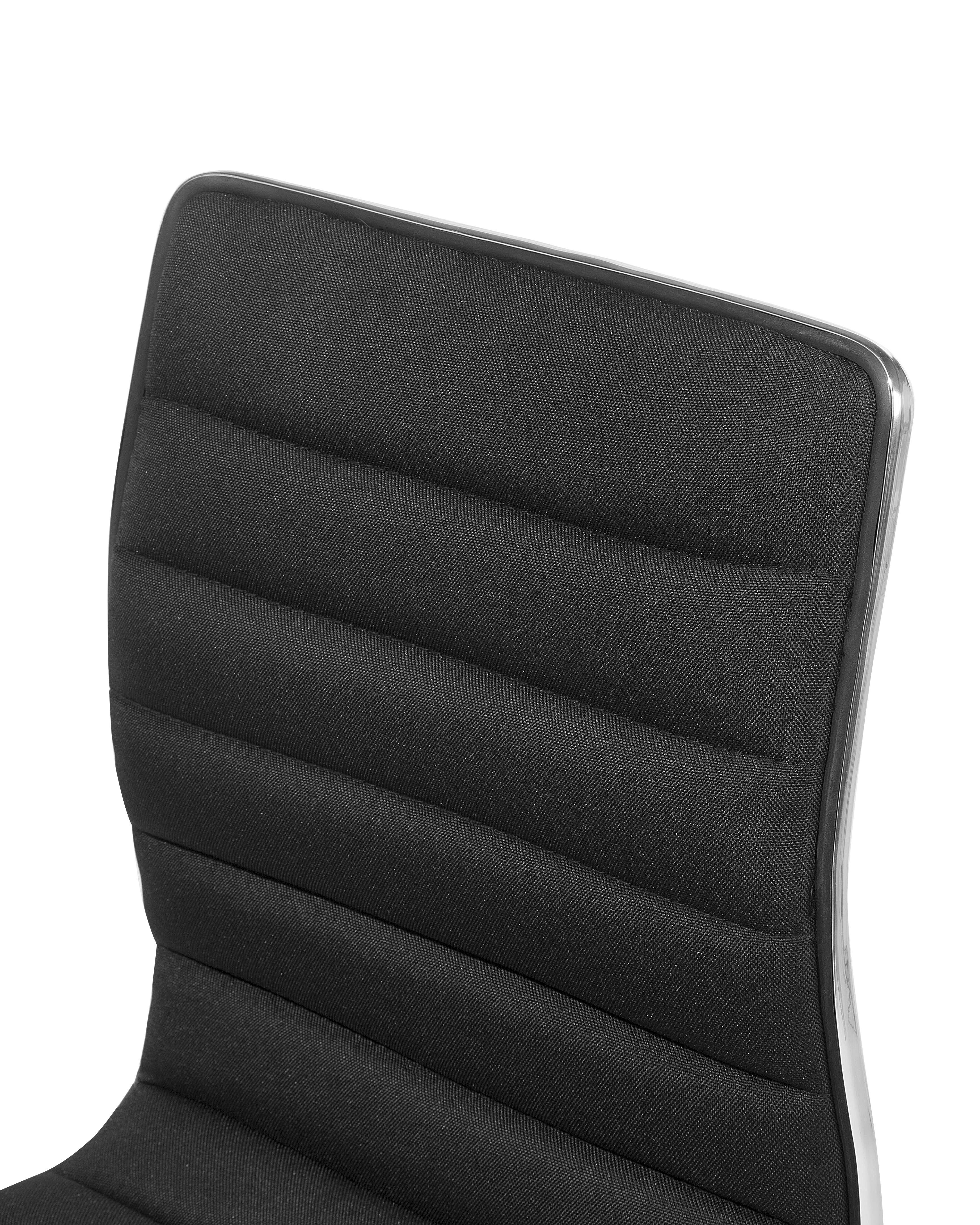 Set van 2 barstoelen LUCERNE draaibaar Zwart