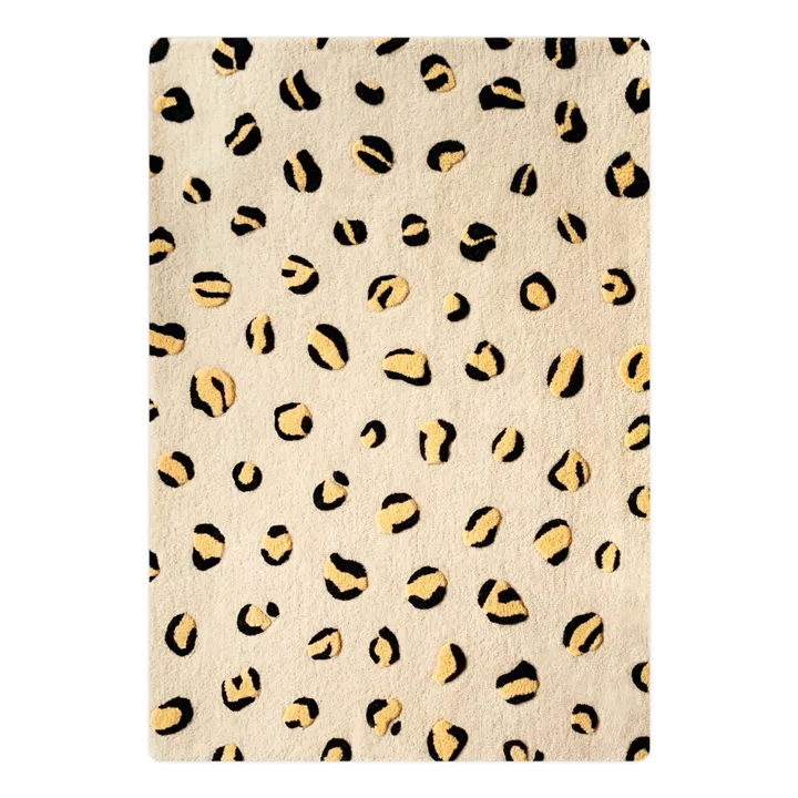 Maison Deux Tapis Léopard en laine