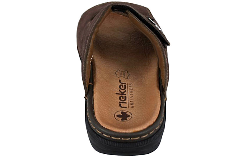 RIEKER SLENTERS I BRUNT SKIND MED VELCRO