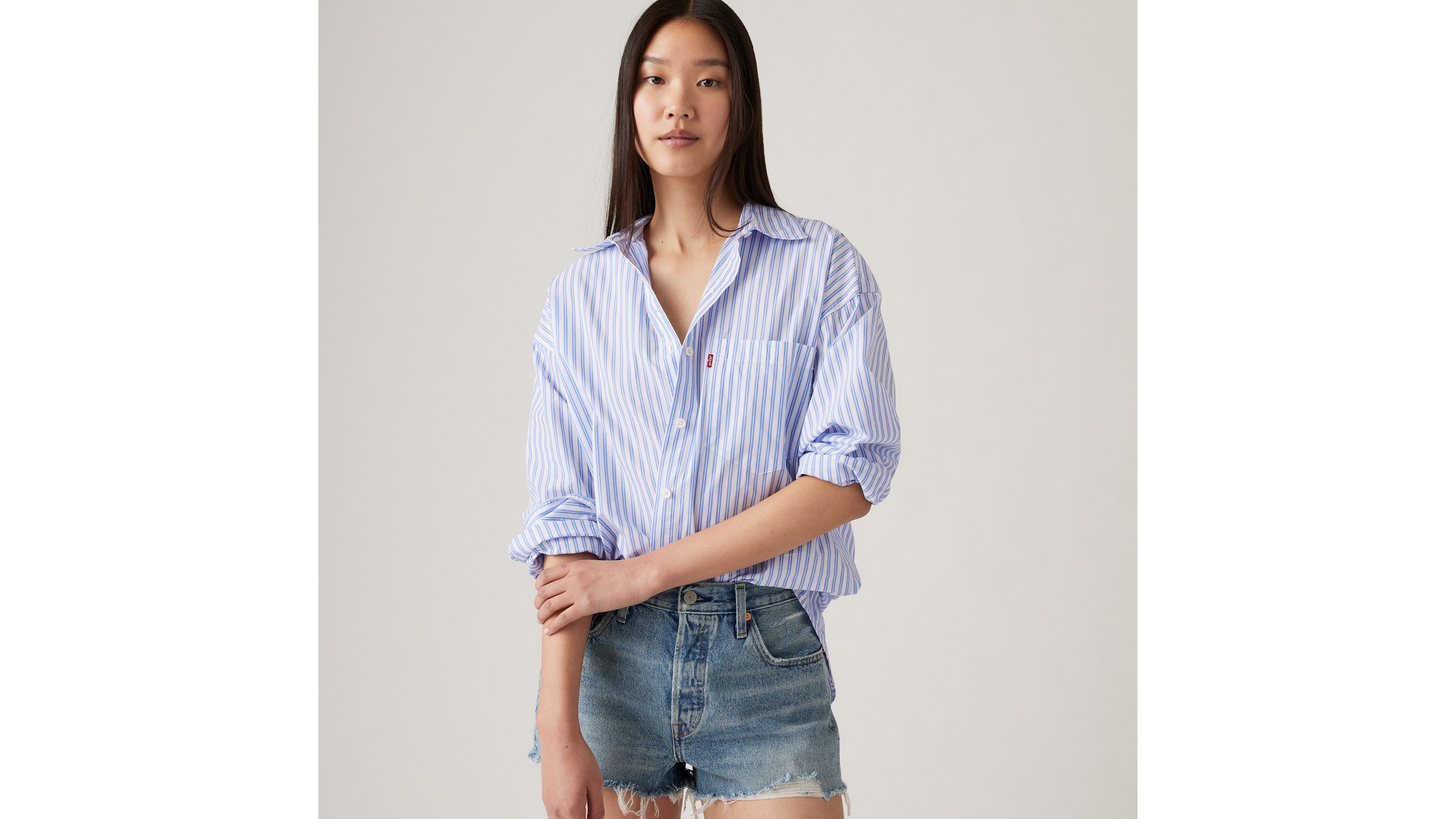Chemise Nola - Bearbey Stripe Blue Yonder - Bleu