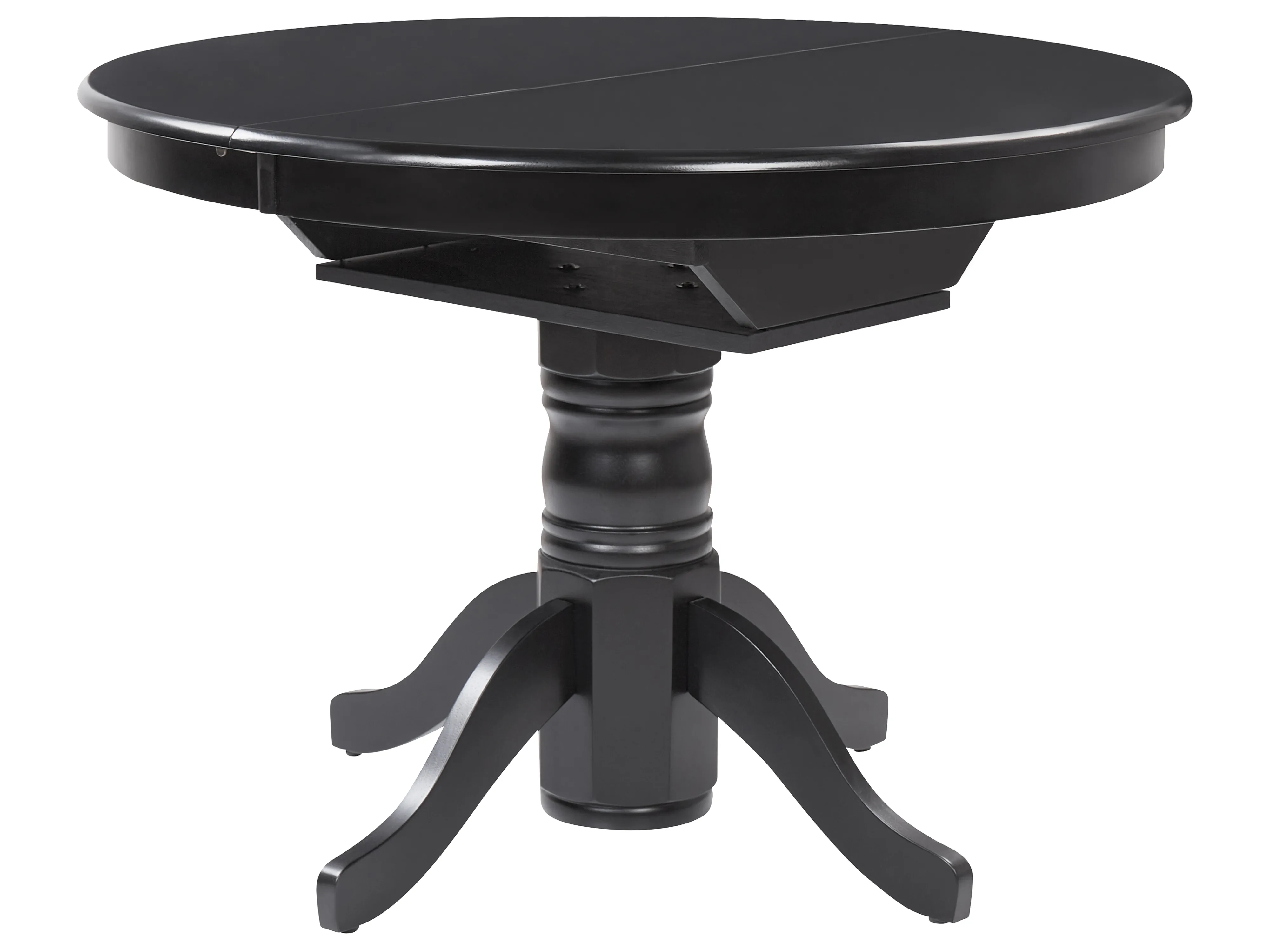 Eettafel uitschuifbaar AKRON Zwart 106 cm 106/150 cm