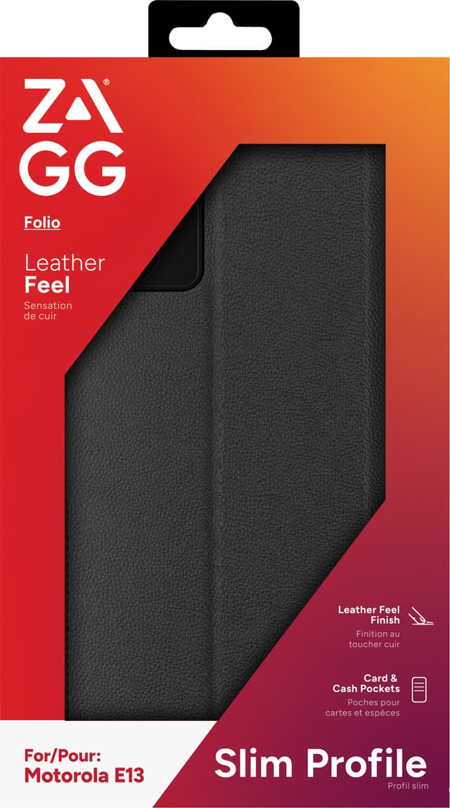 Zagg Motorola Moto e13 pungetui (sort)