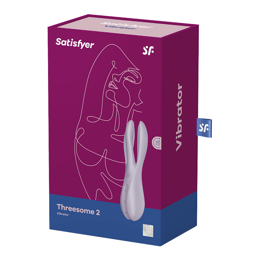 Threesome 2 Auflege Vibrator (4061504037134) - Violett