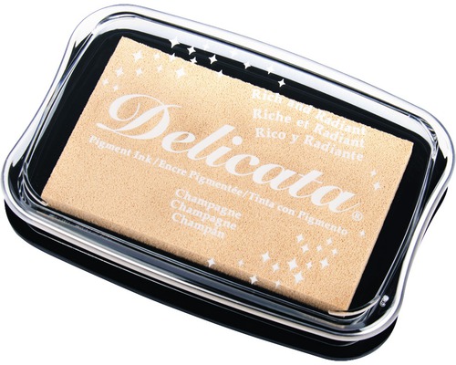 Delicata Metallic inktkussen, lichtgoud