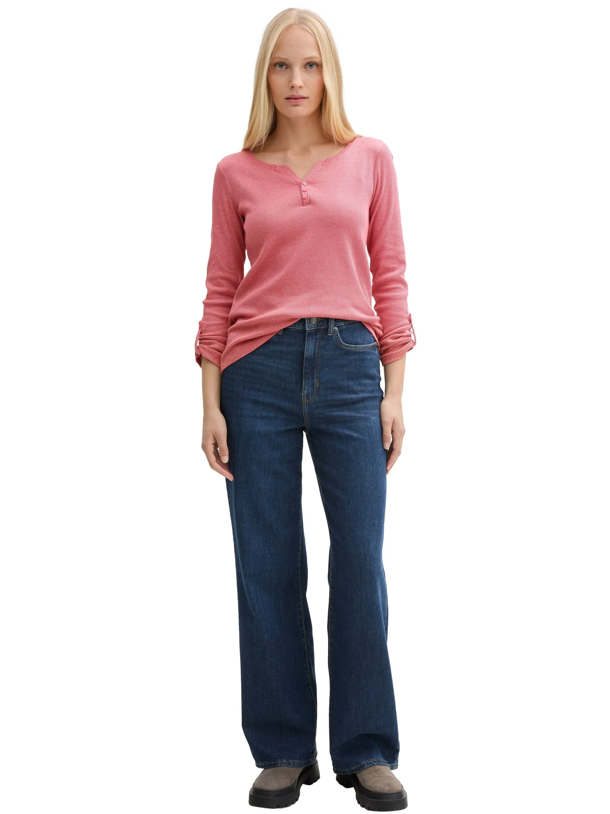 Damen Henleyshirt