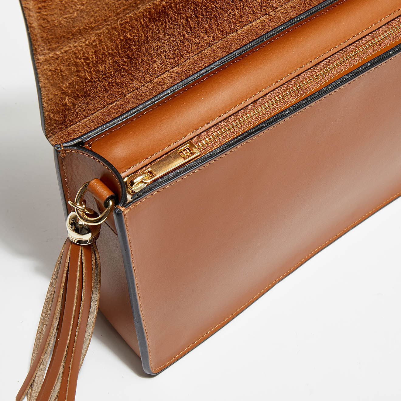 Christian Laurier Sac bandoulière en Cuir Yara camel - 28x17x8 cm