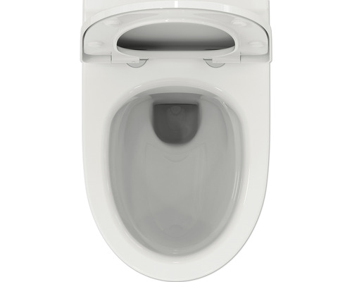 Ideal Standard wandclosetset i.life A, randloos, glanzend wit, met toiletzitting T467001
