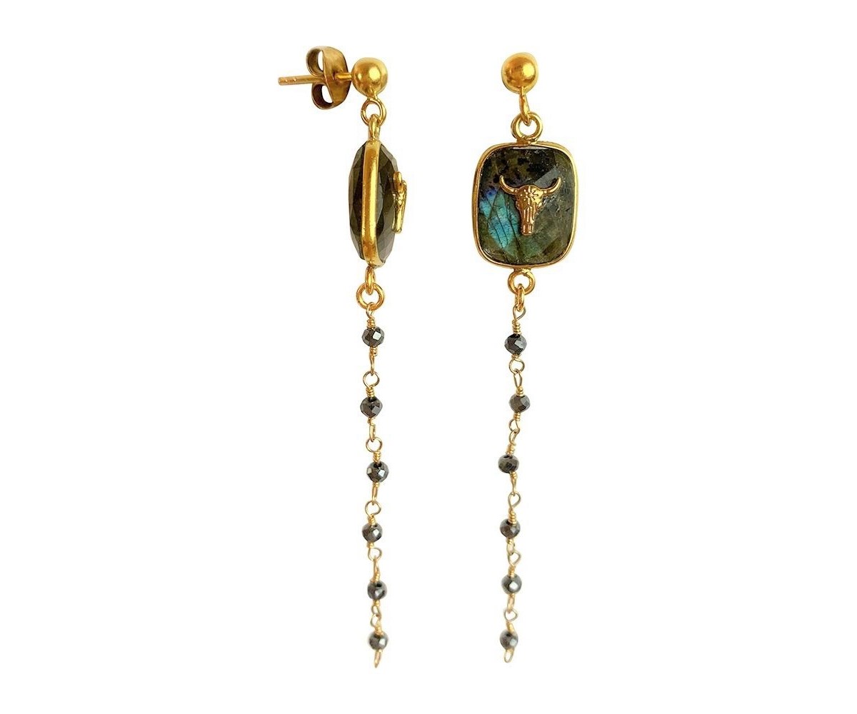 Boucles d'oreilles Virabhadrâsana Doré
