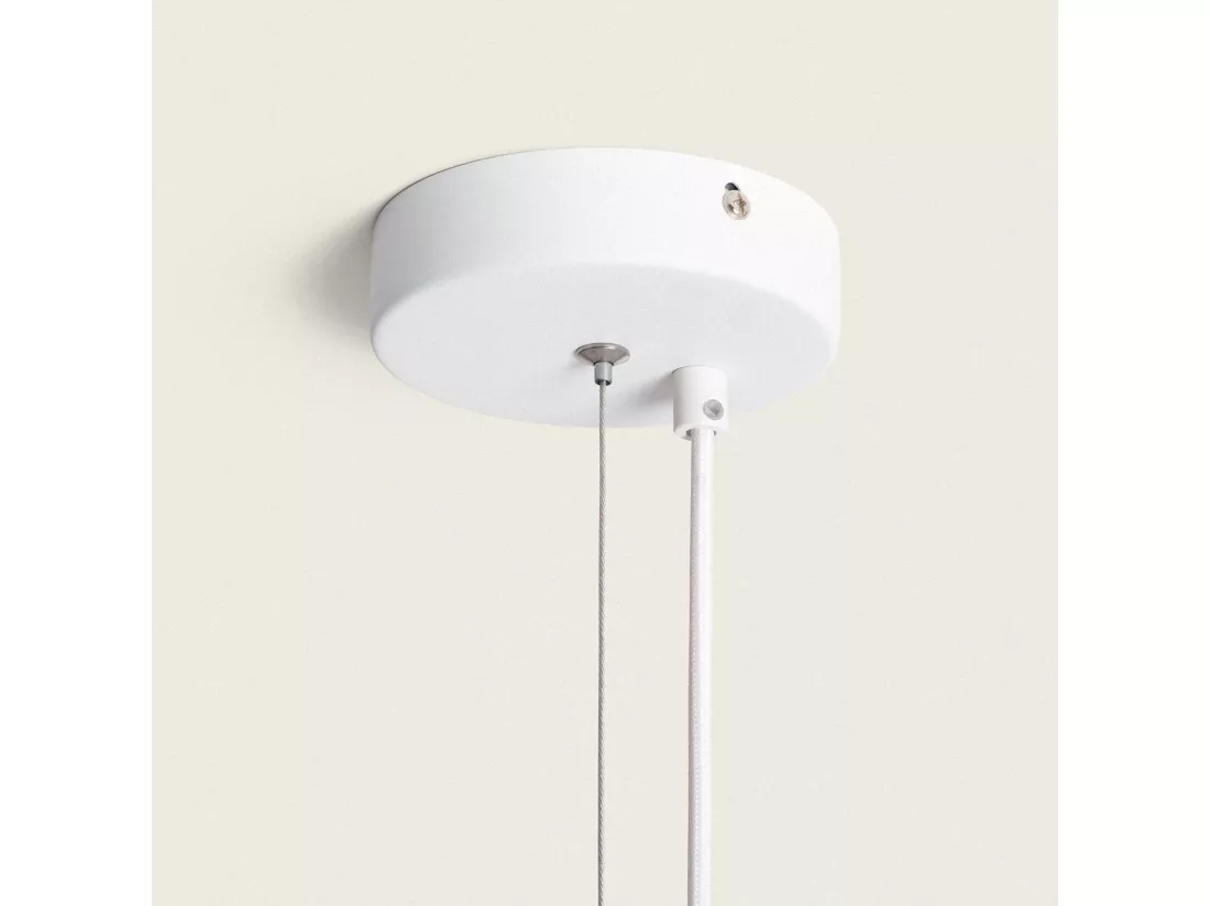 Suspension Plâtre Double Colum Blanc