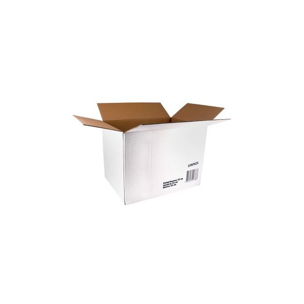 Staples Caixa Cartão 350x250x250 Branco - 821106