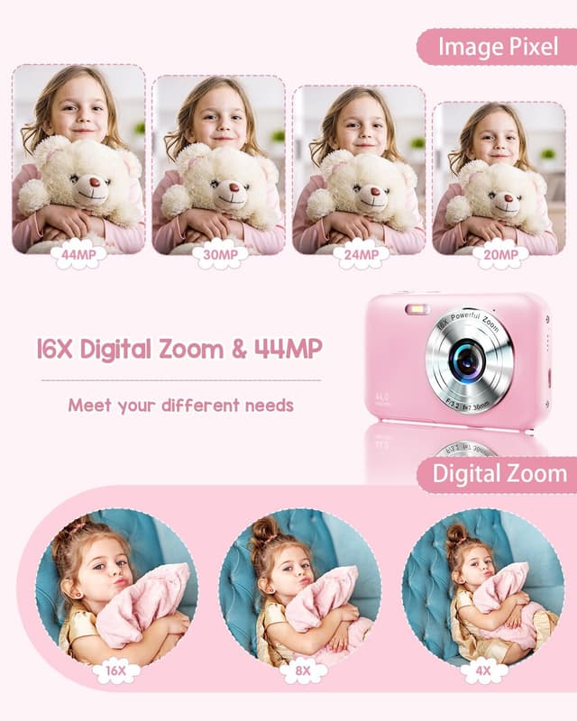 Digitalkamera 1080P 44MP 16 x zoom 2,4