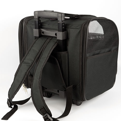 Mochila com Rodas e Alça PRETA MOCHILA COM RODAS E ALÇA 34X28X34CM