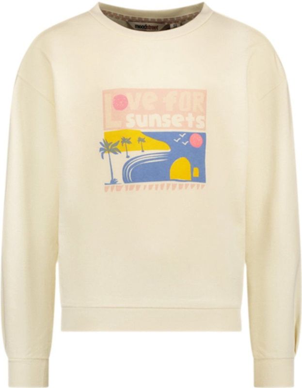 Moodstreet meisjes sweater - Ecru