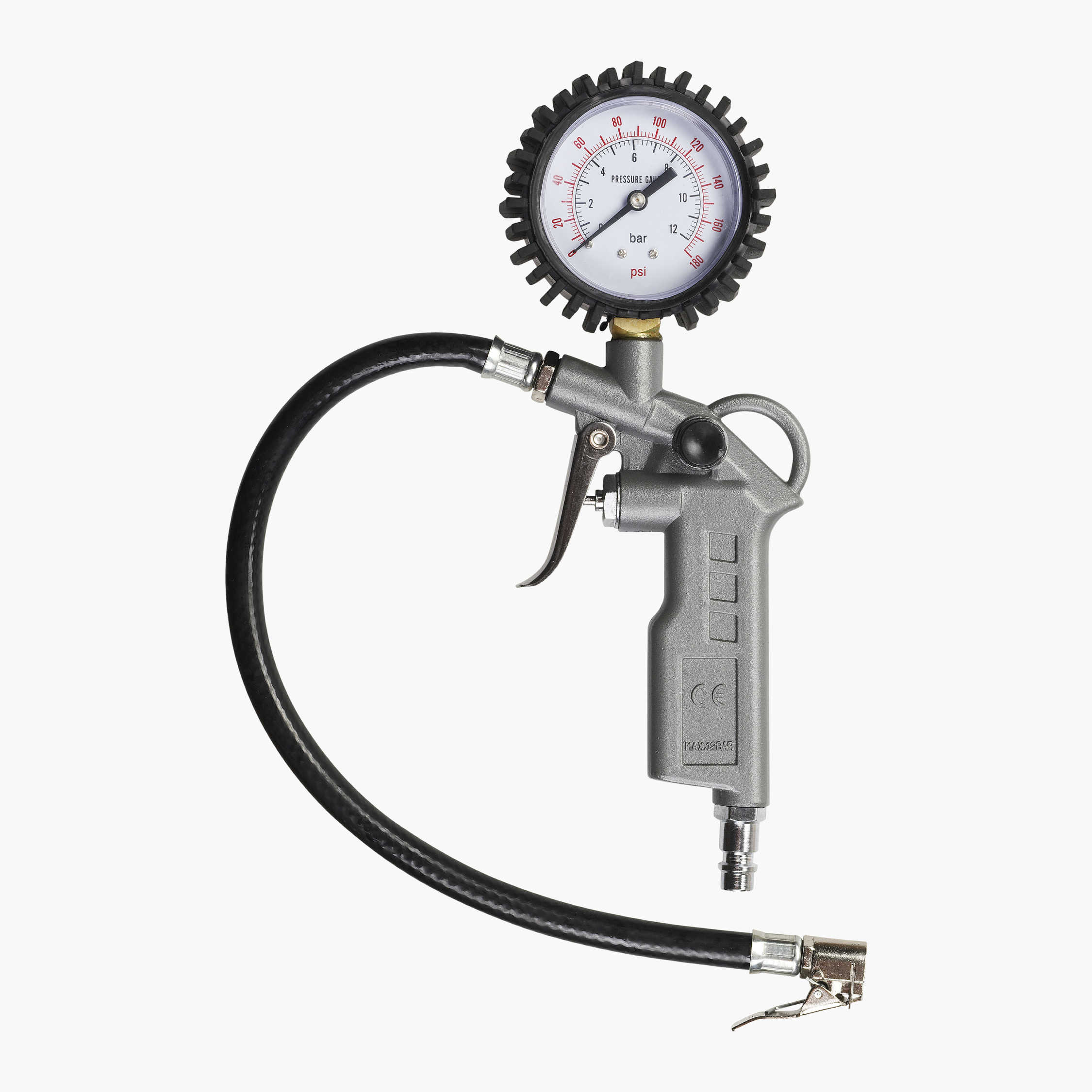 Luftpåfyller med manometer