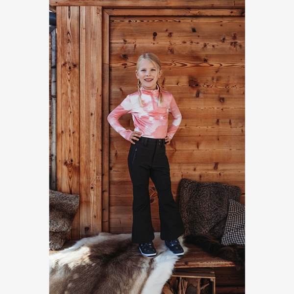 Mountain Peak kinder softshell skibroek zwart