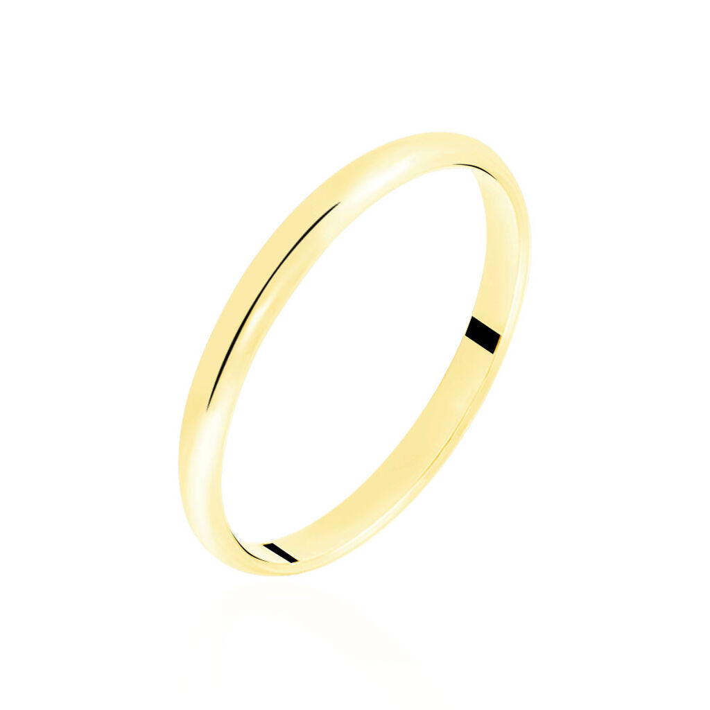 Alliance Demi Jonc Classique Or Jaune