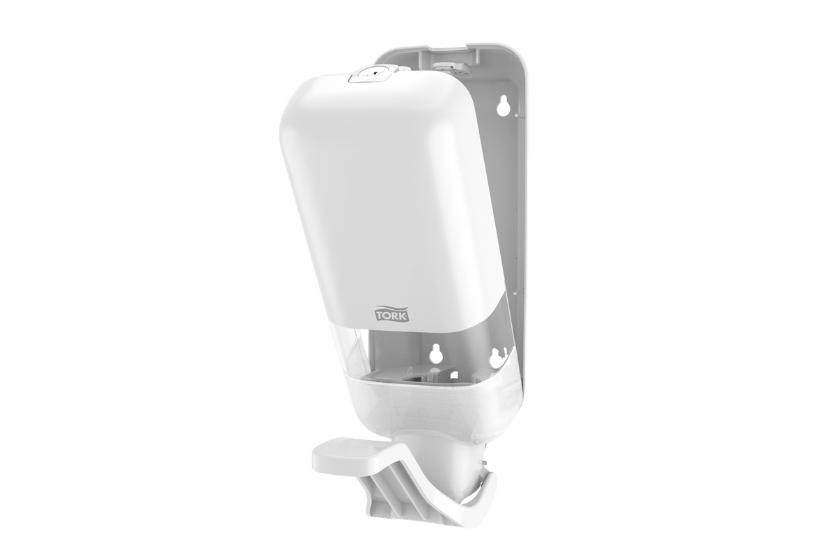 Tork® S4 Zeep en Handdesinfectie Dispenser met Armbeugel Wit (564100)