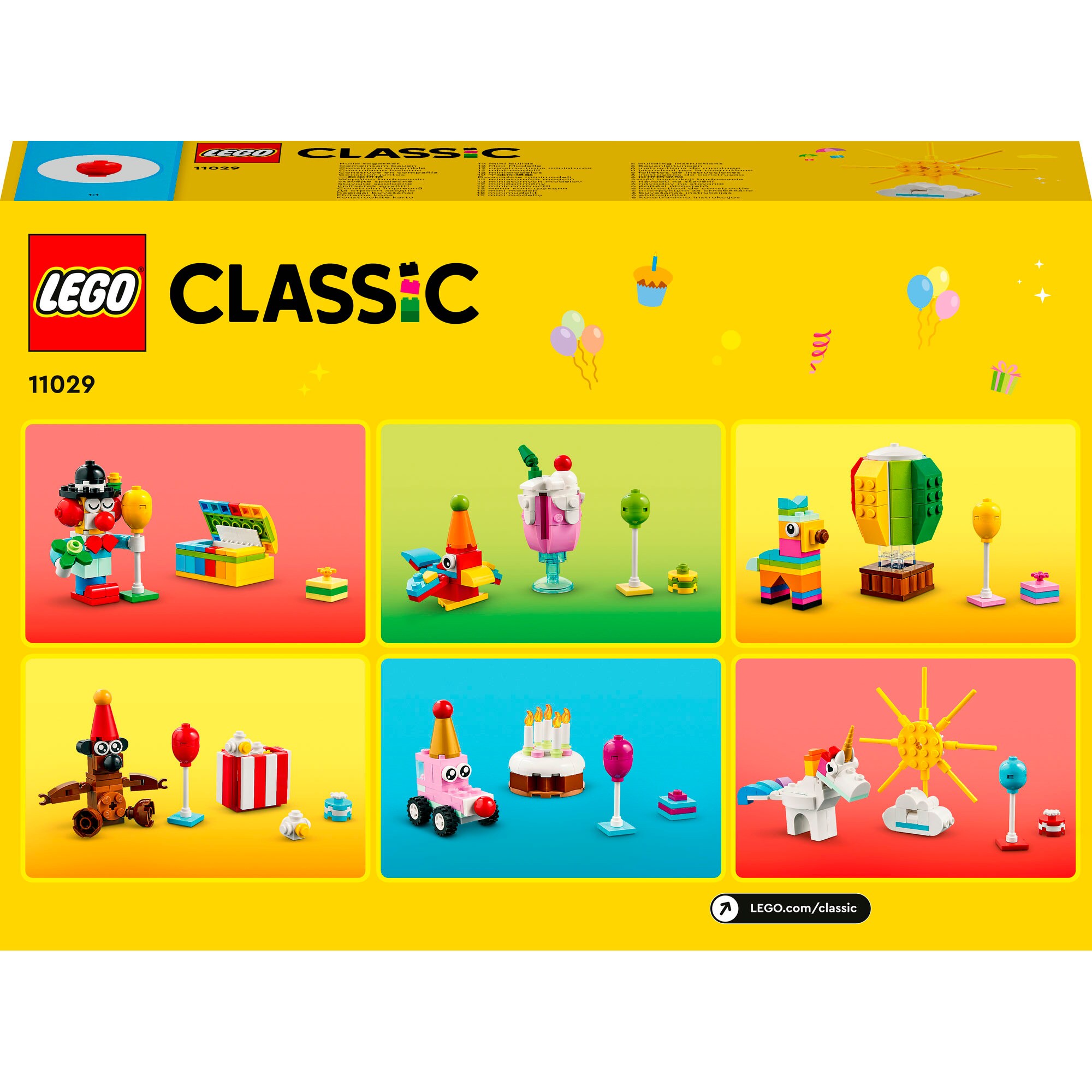 LEGO Konstruktionsspielzeug Classic Party Kreativ-Bauset