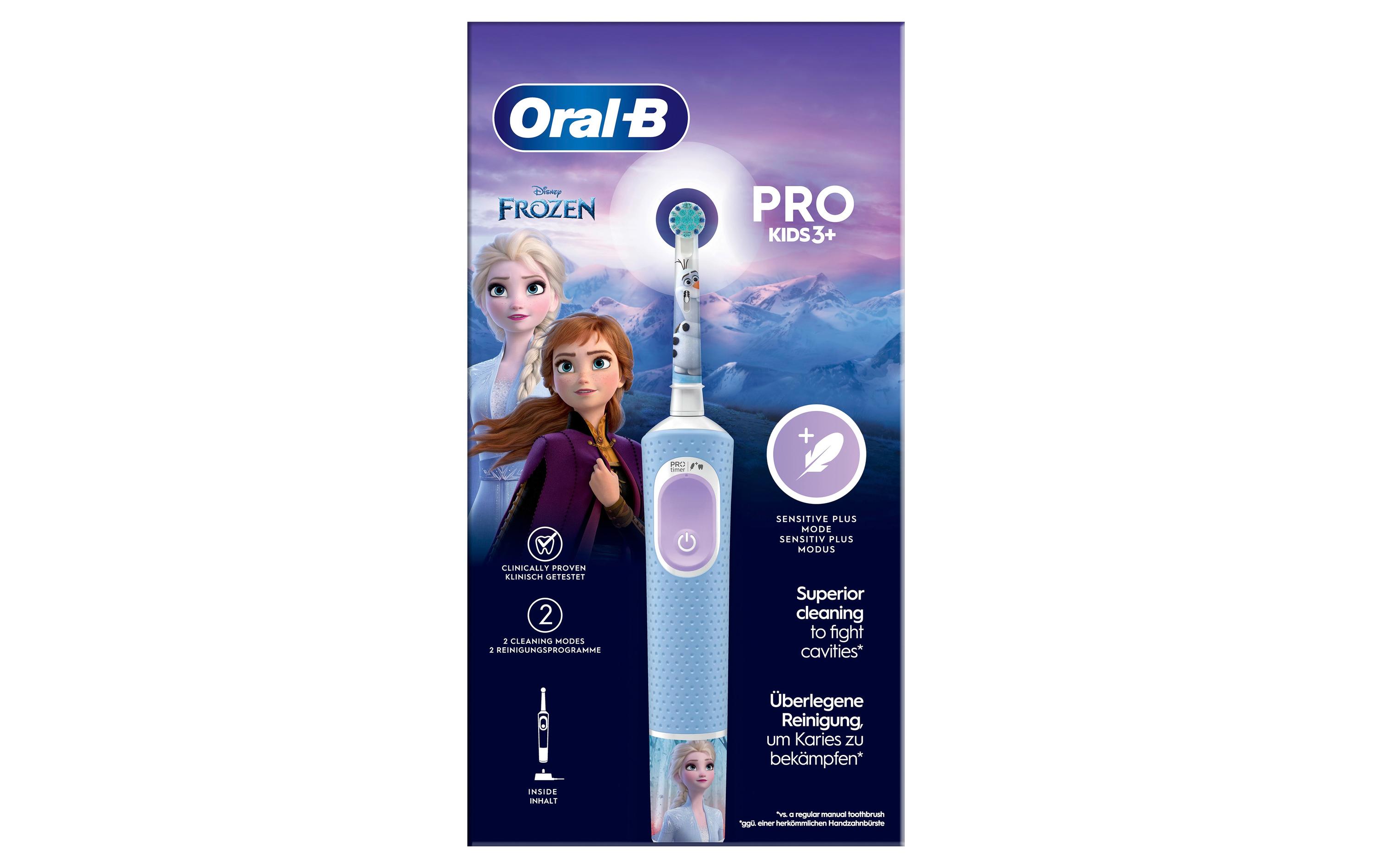 Rotationszahnbürste Vitality Pro Kids Frozen HellblauElektrische Zahnbürste Disney