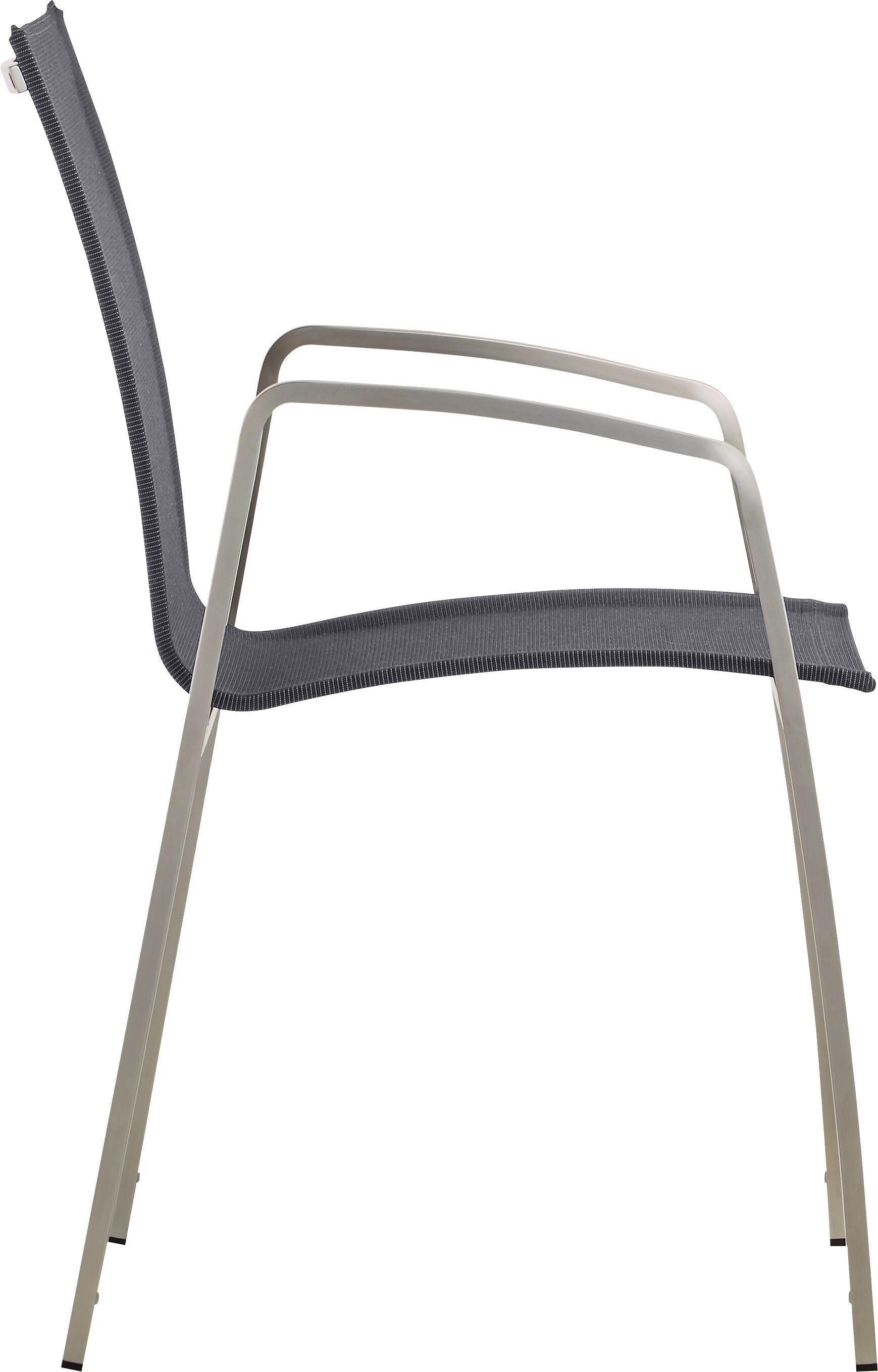 MALO Stuhl - Edelstahl / B: 54.0 cm x T: 53.0 cm x H: 87.0 cm
