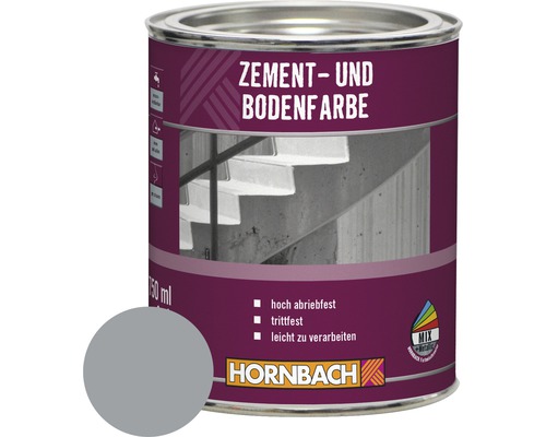 HORNBACH Cementverf Vloerverf RAL 7001 Zilvergrijs 750 ml