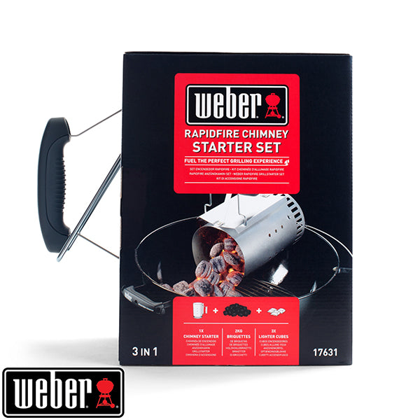Ensemble d’allumage Rapidfire 3 en 1 ; cheminée d’allumage,2 kg de bri