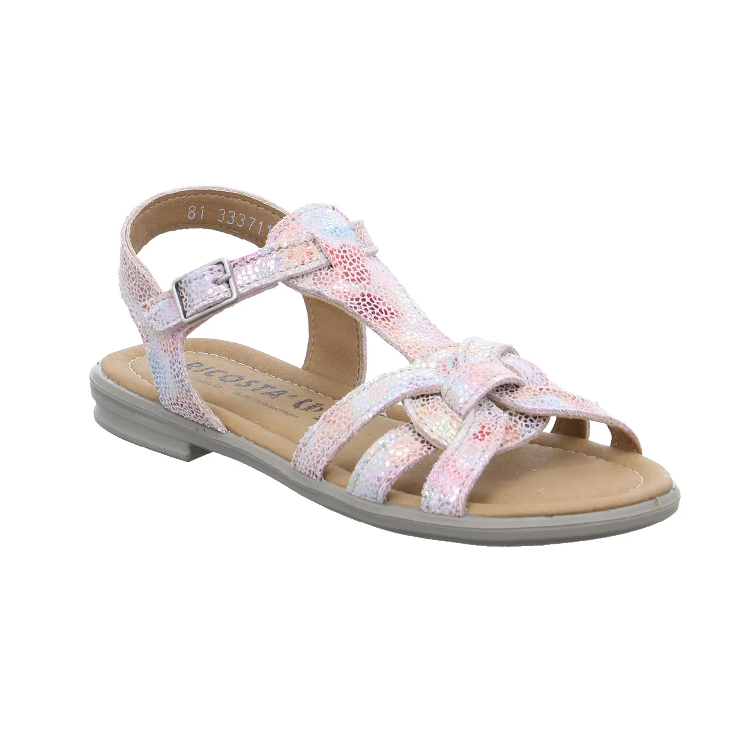 RICOSTA Mädchen-Sandale Rosa Leder  Sommerschuh