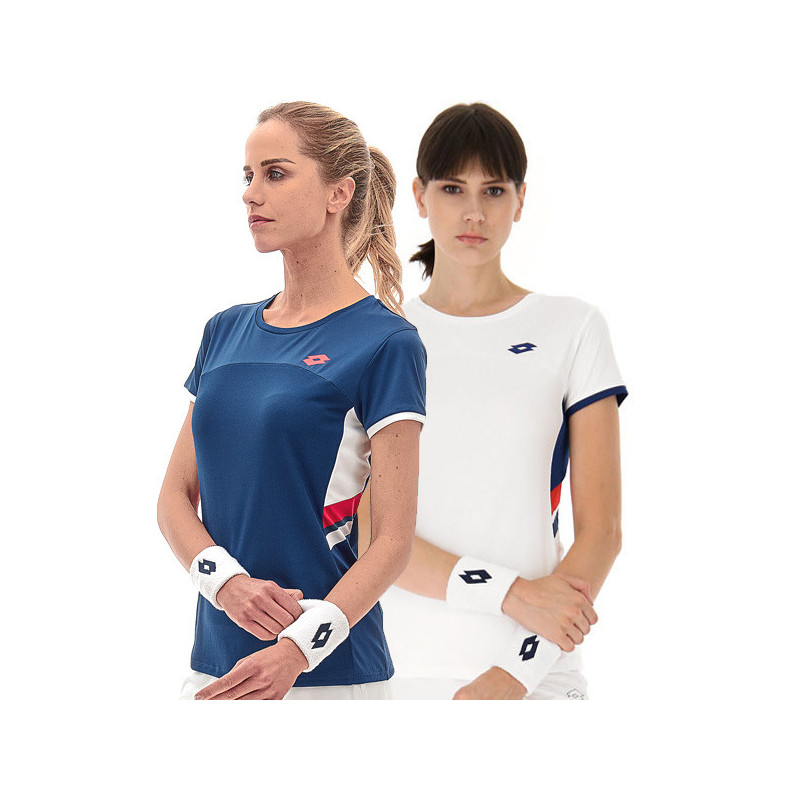 Tee-shirt tennis femme Lotto Squadra 3