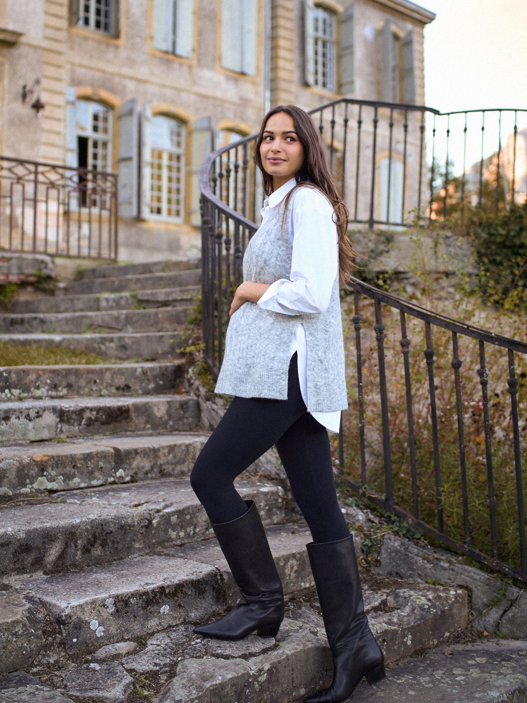 Seraphine Maternity Pointelle Knit Vest