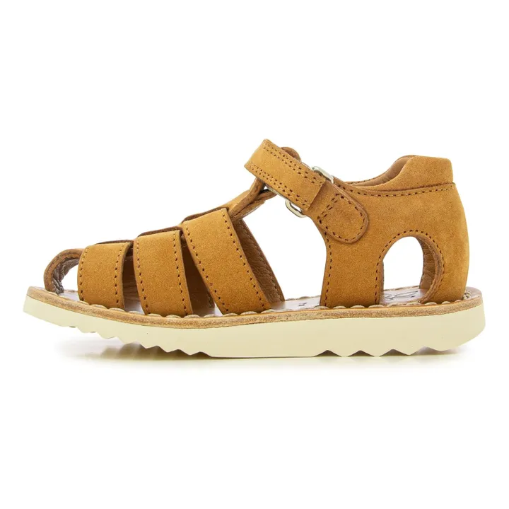 Pom d'Api Sandales Waff Papy | Marron