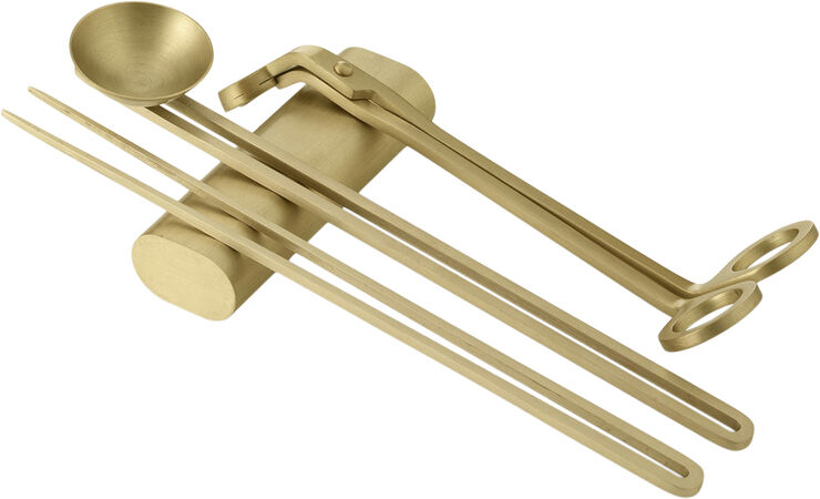 Audo Copenhagen Clip Candle, Care Kit, Brass