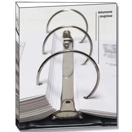 Roth Dokumentenmappe Ringmechanik A4 mit 5 klaren, stabilen Ringbuch-Hüllen