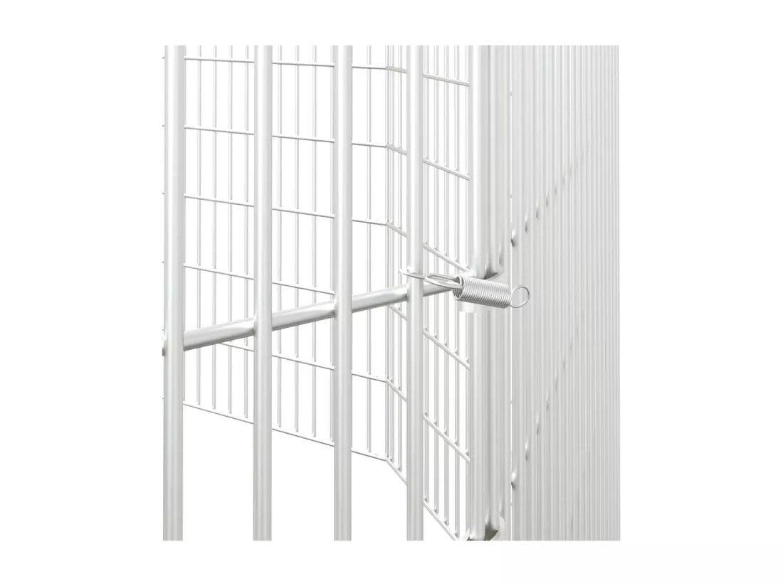 Enclos d'animaux en liberté 10 panneaux 54x80 cm fer galvanisé
