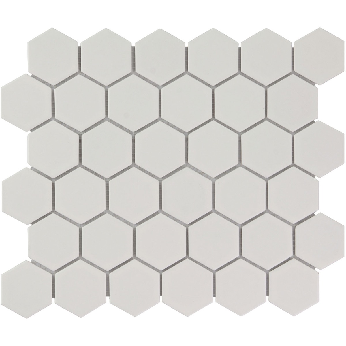 The Mosaic Factory Barcelona hexagon mozaïek tegels 28x33 wit mat