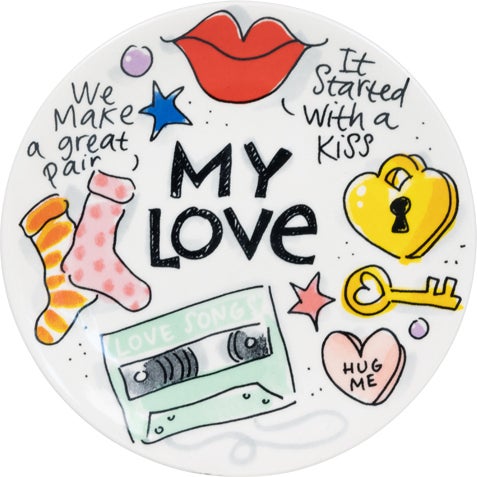 Blond Amsterdam bord Blond Love multi D 12,3 H 1,5 cm
