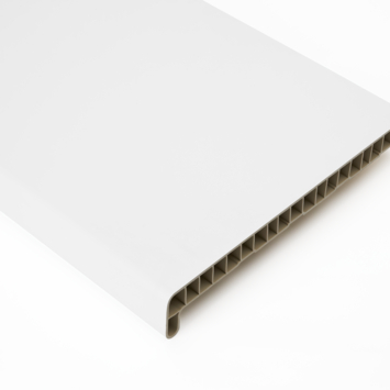 Vensterbank kunststof wit 30x300 cm inclusief eindkappen