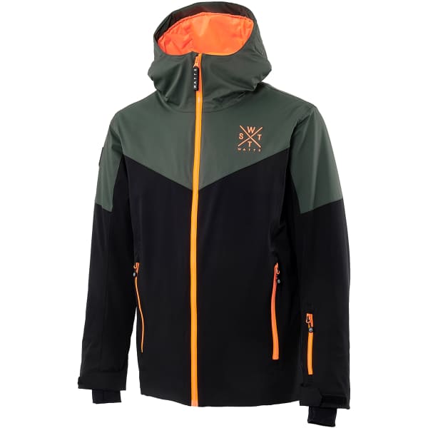 Veste de ski WATTS STORM GREEN/MUSTARD