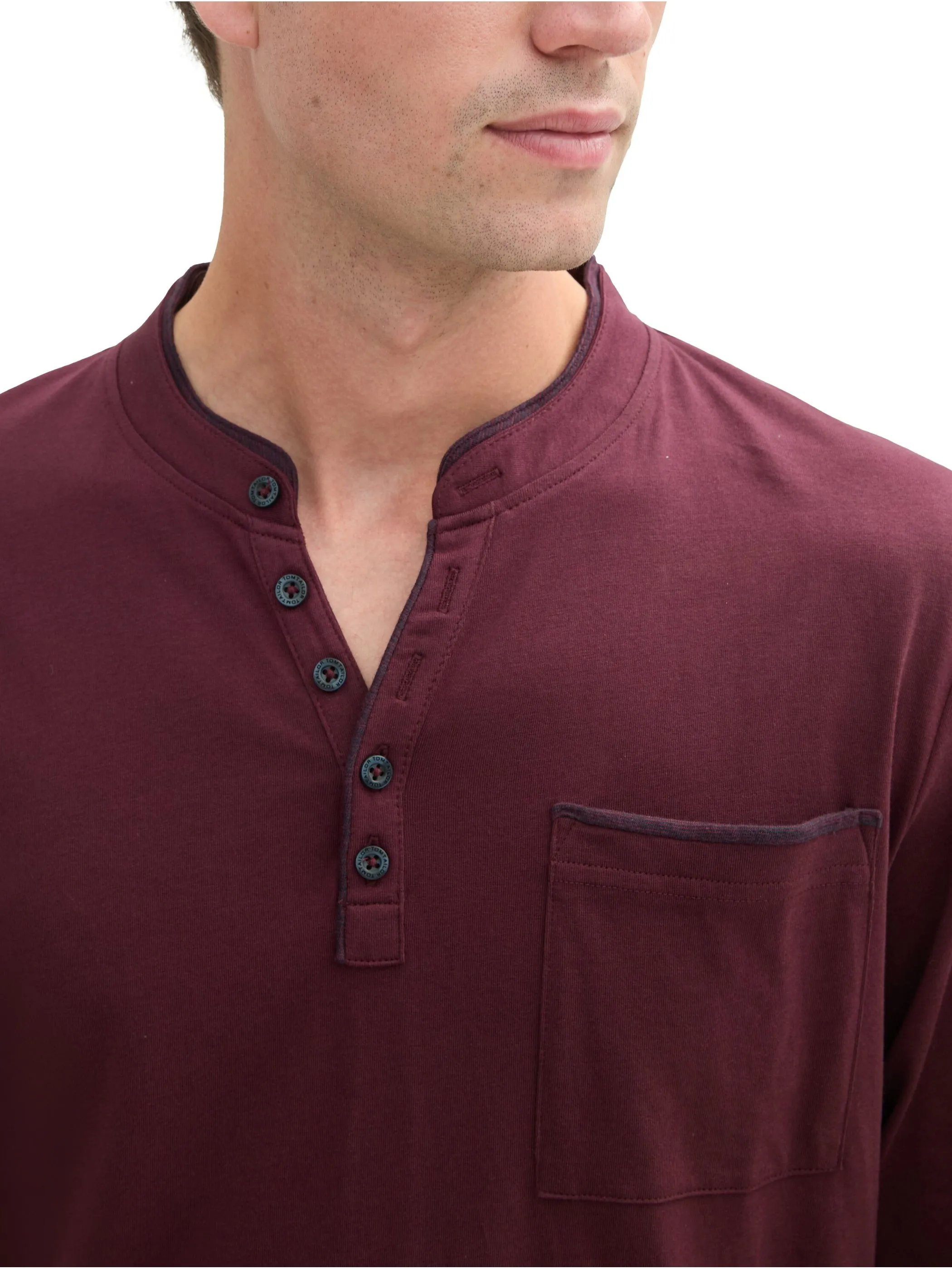 Herren Shirt mit Serafinoausschnitt
