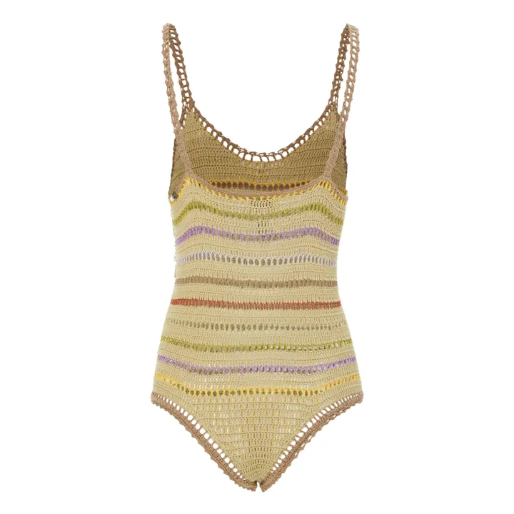 She Made Me Maillot 1 Pièce Rahi Crochet | Taupe