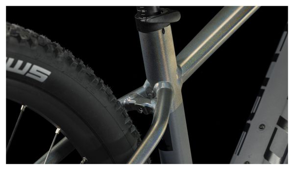 VTT Électrique Semi-Rigide Cube Reaction Hybrid SLT 750 Shimano XT 12V 750 Wh 27.5'' Gris Prizm Silver