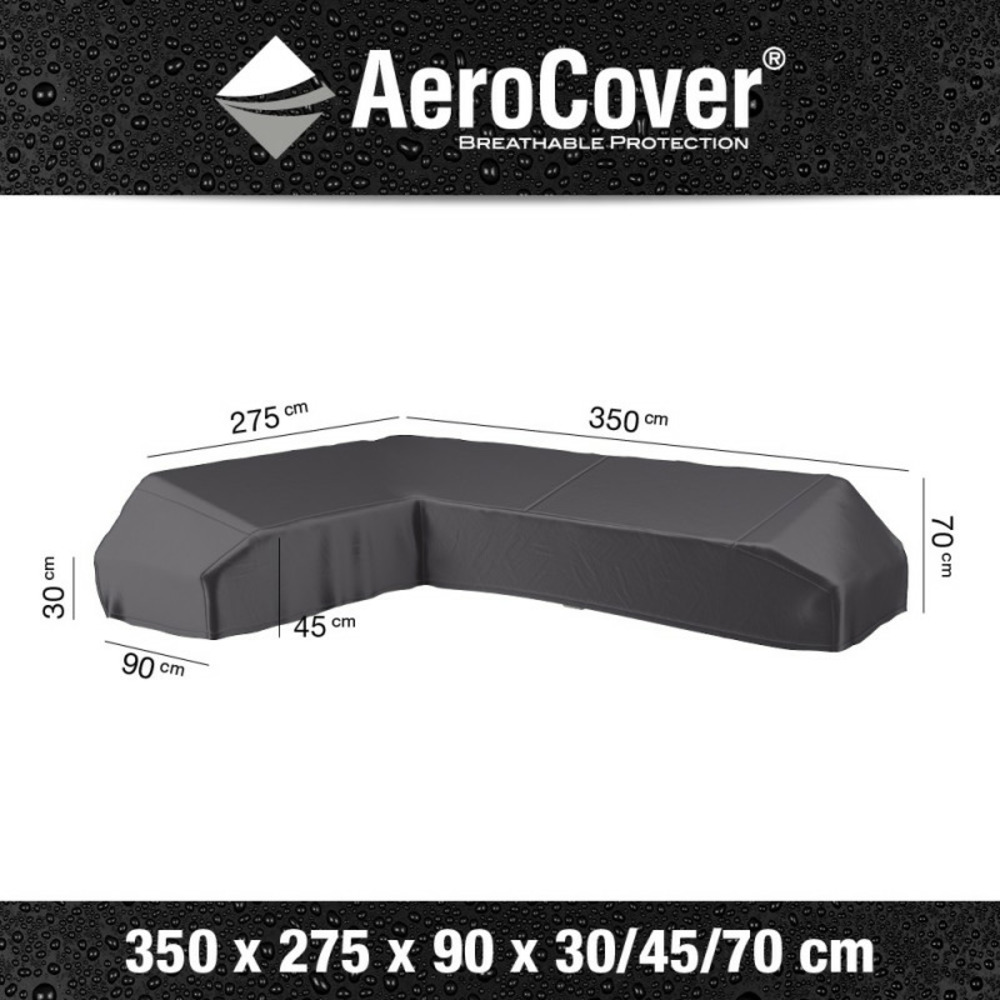 Housse de protection pour salon de jardin d'angle l350 cm