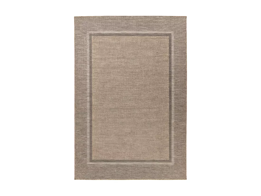 Tapis 150x80cm, design C503A coloris naturel - Confort et élégance pour votre intérieur